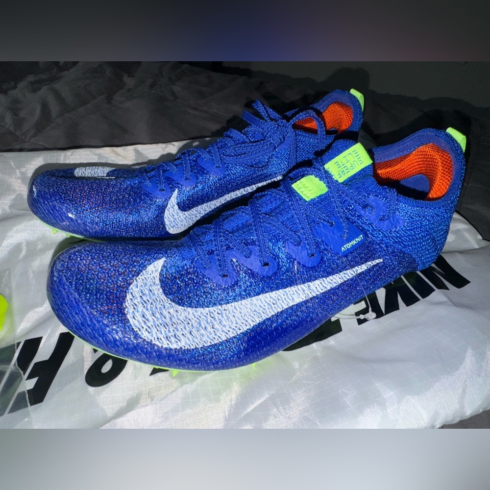 Nike Zoom Superfly Elite 2 Racer Blue  Track Spike Mens Size 5.5 CD4382-400